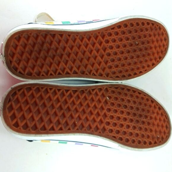 Vans Old School Rainbow Checked/ Black Canvas Skate Shoe/ Sneaker Women's 8.5.. - Picture 7 of 10